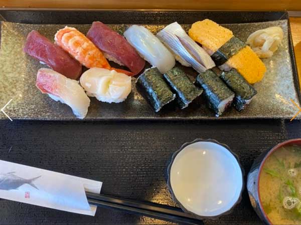 ②にぎり寿司1人前